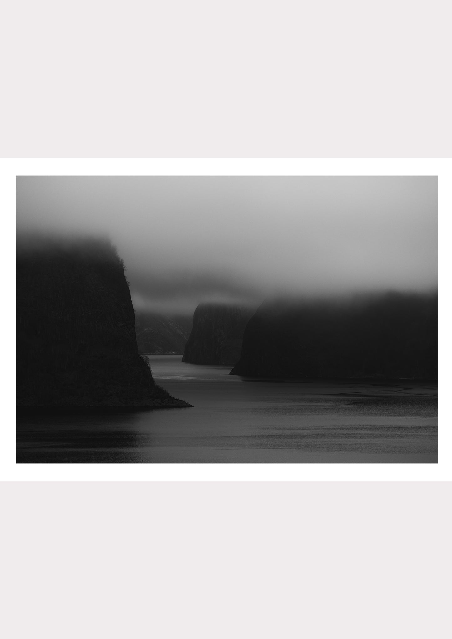 Fjords in Monochrome