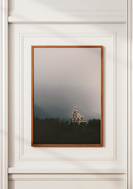 Nordic Church at Dusk