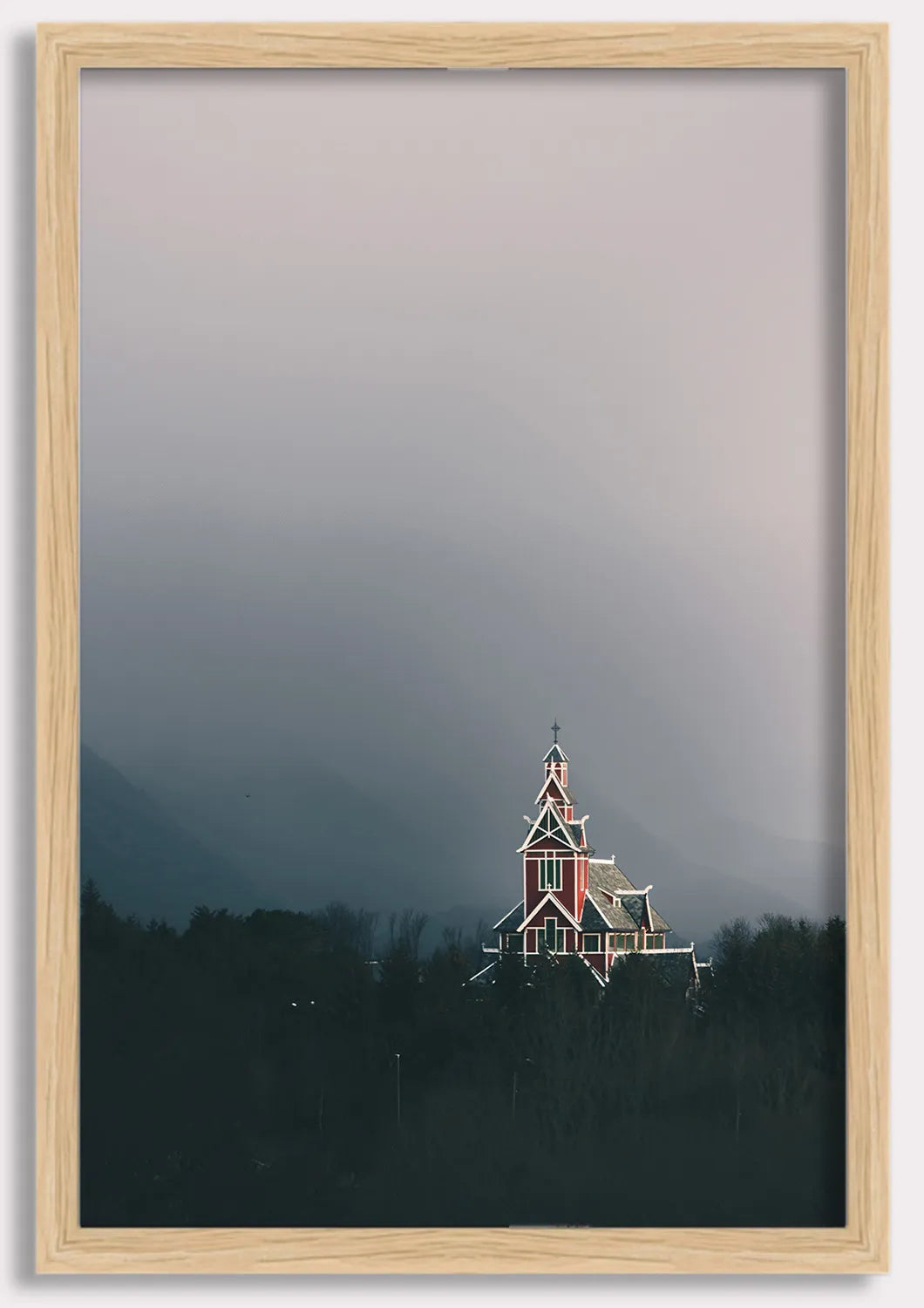 Nordic Church at Dusk