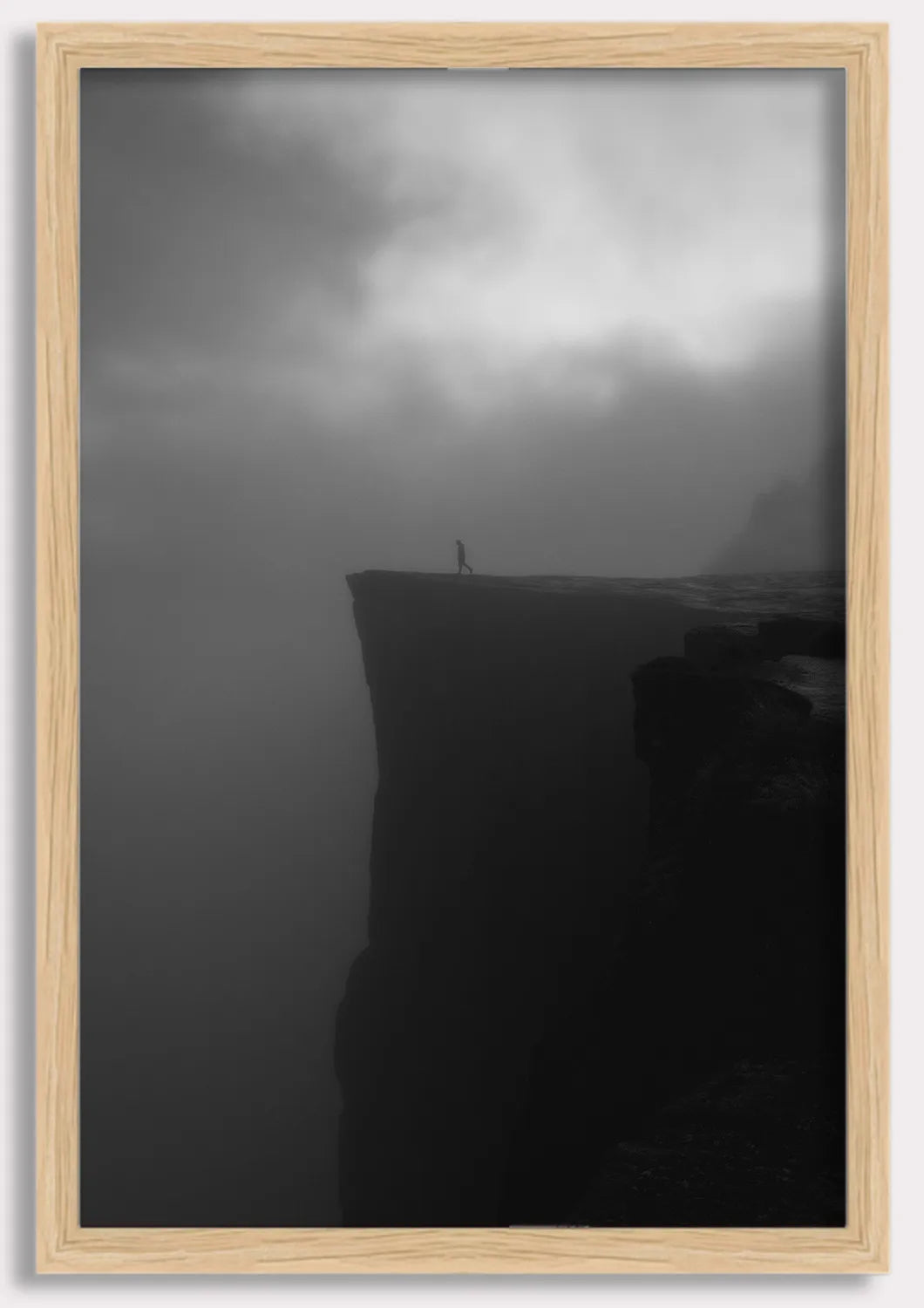 Solitude on Preikestolen Norway's Iconic Cliff