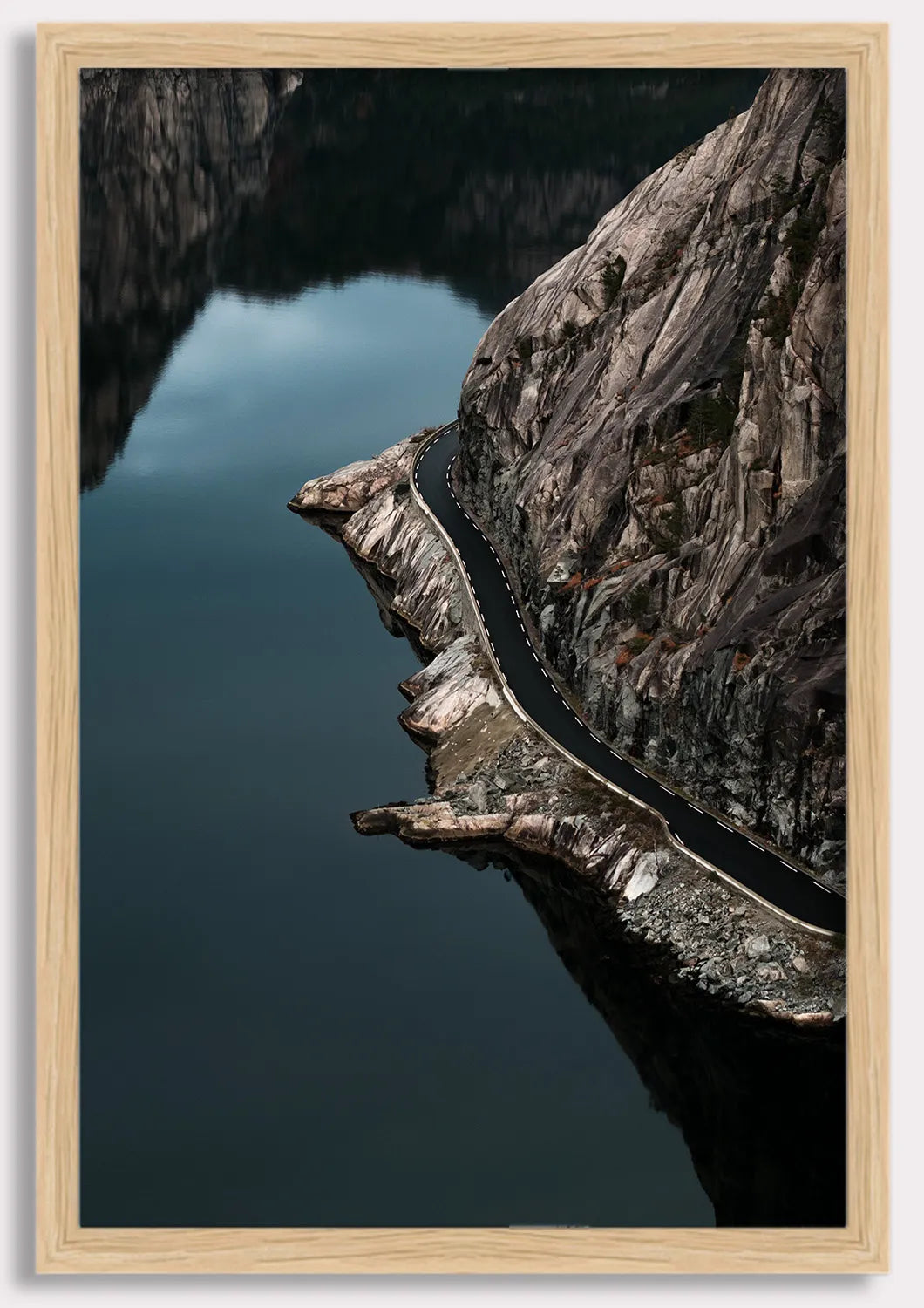 Surreal Path Beneath the Majestic Rock