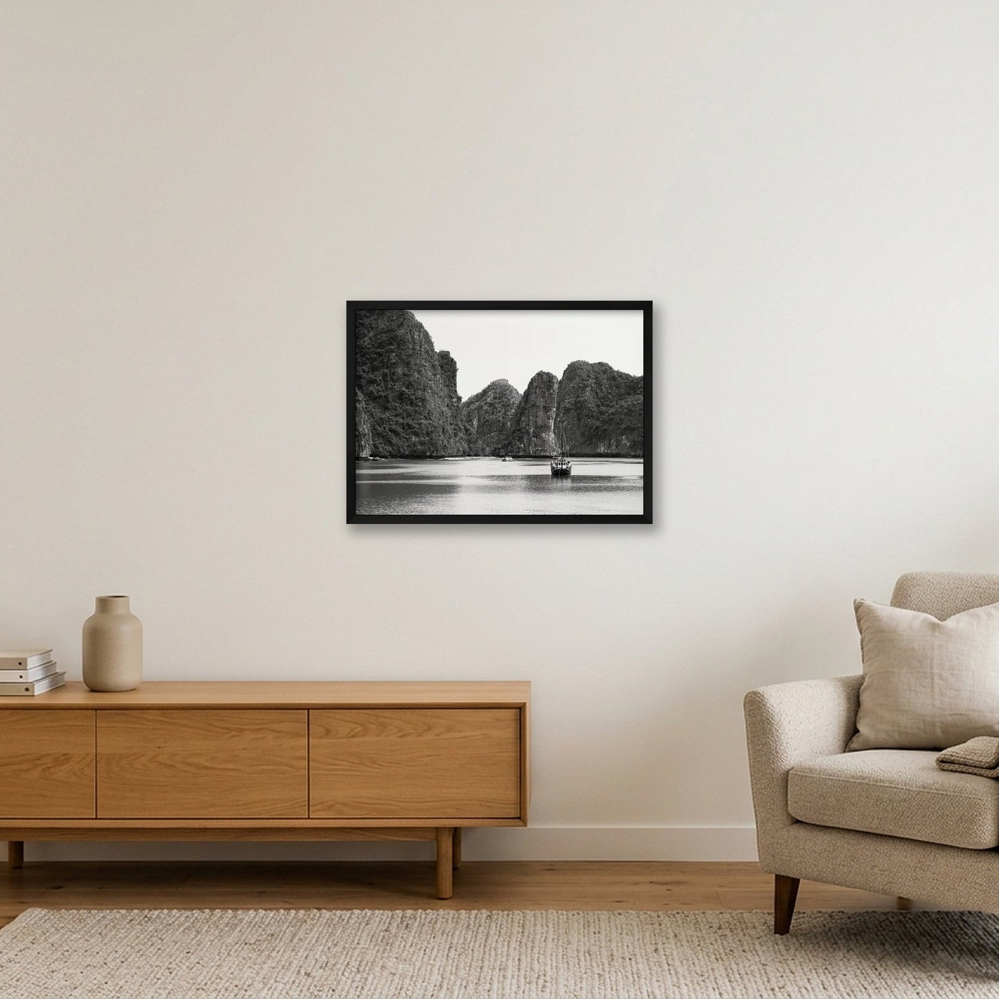 Lan Ha Silence — 59×42cm, 23×17" Black Frame