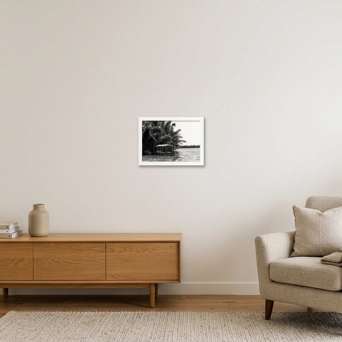 Tropical Stillness — A4 (30×21cm, 12×8") White Frame