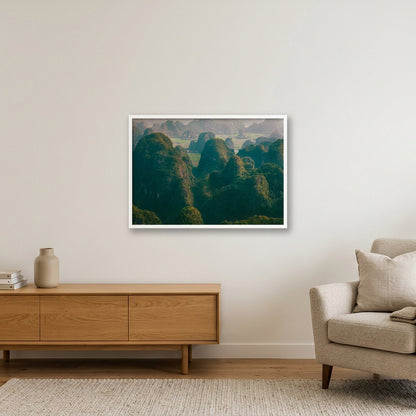 Stone Waves — 84×59cm, 33×23" White Frame