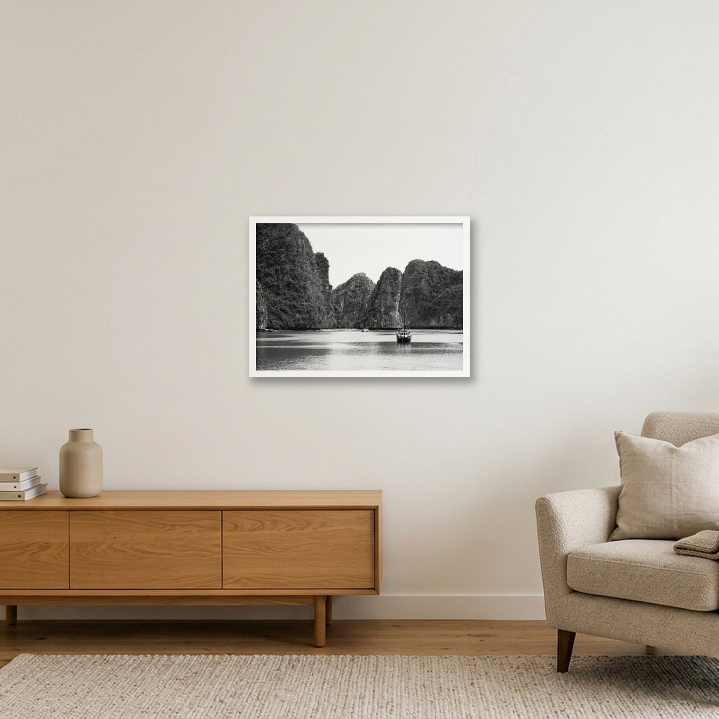 Lan Ha Silence — 59×42cm, 23×17" White Frame