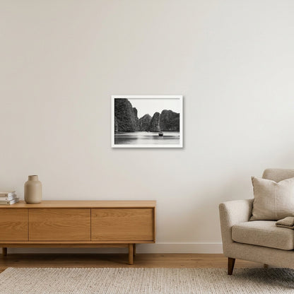 Lan Ha Silence — A3 (42×30cm, 17×12") White Frame
