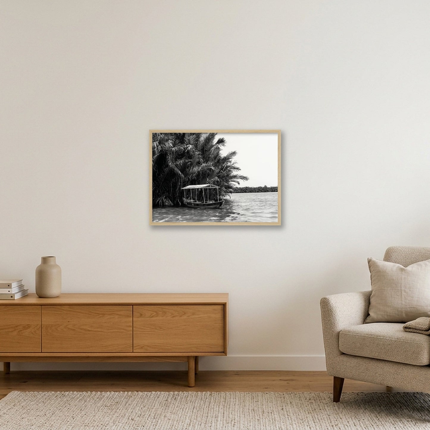 Tropical Stillness — 59×42cm, 23×17" Oak Frame