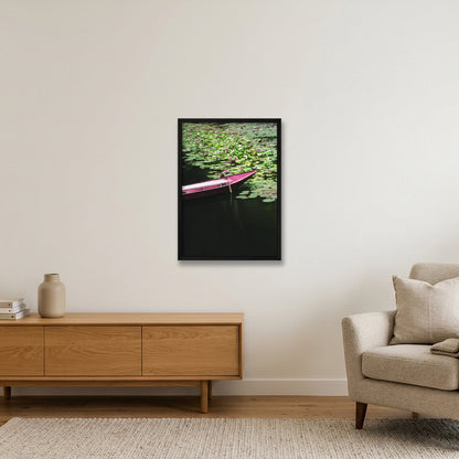 Lotus Drift — 42×59cm, 17×23" Black Frame