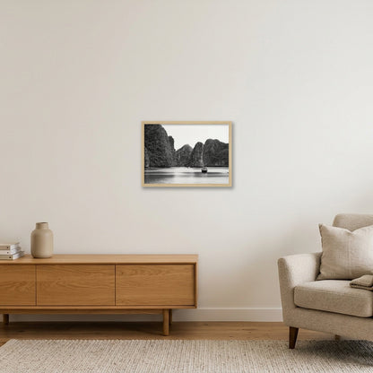 Lan Ha Silence — A3 (42×30cm, 17×12") Oak Frame