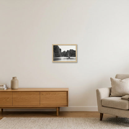 Lan Ha Silence — A4 (30×21cm, 12×8") Oak Frame