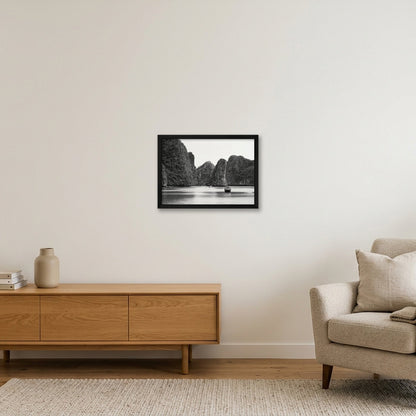 Lan Ha Silence — A3 (42×30cm, 17×12") Black Frame