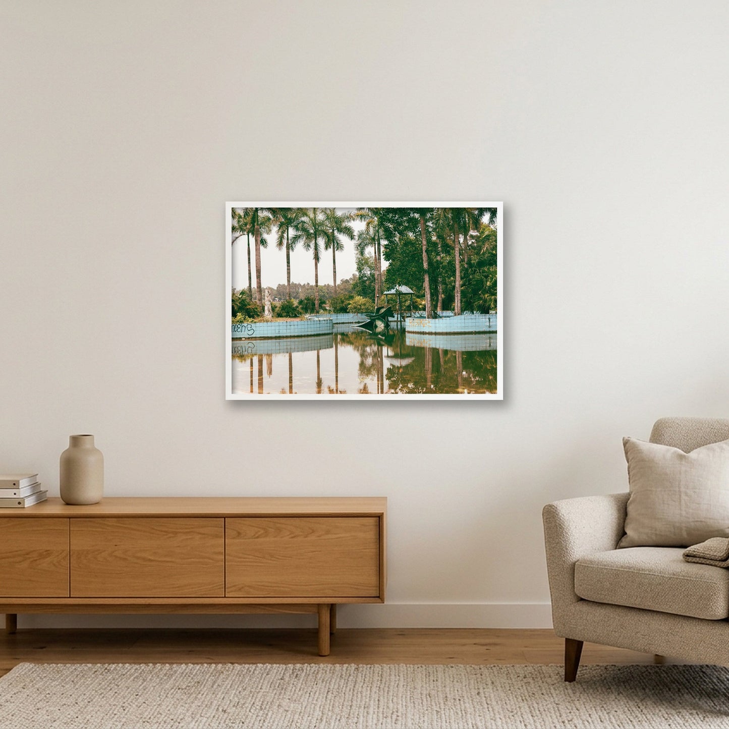 Echoes of Hồ Thuỷ Tiên — 84×59cm, 33×23" White Frame