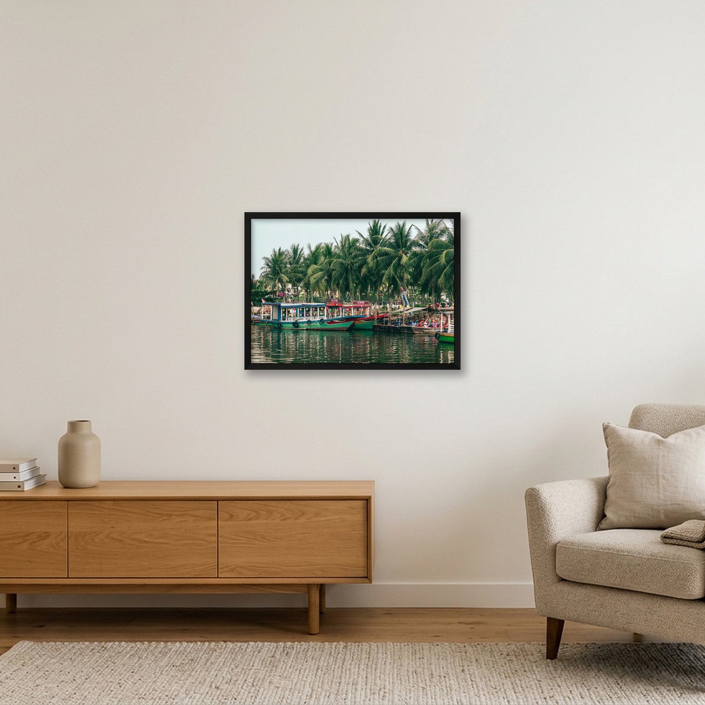 Colours of Hội An — 59×42cm, 23×17" Black Frame