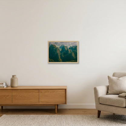 Stone Waves — A3 (42×30cm, 17×12") Oak Frame