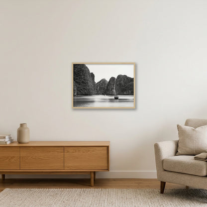 Lan Ha Silence — 59×42cm, 23×17" Oak Frame