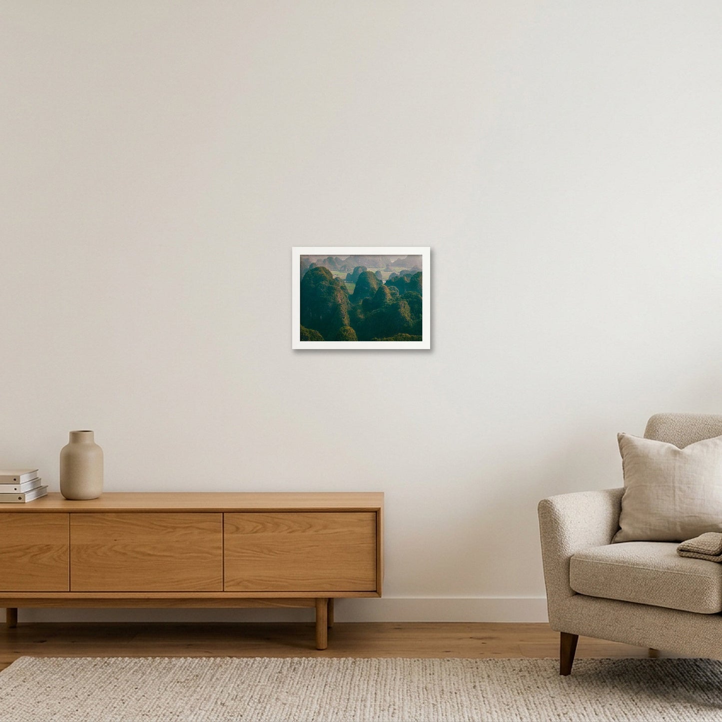 Stone Waves — A4 (30×21cm, 12×8") White Frame
