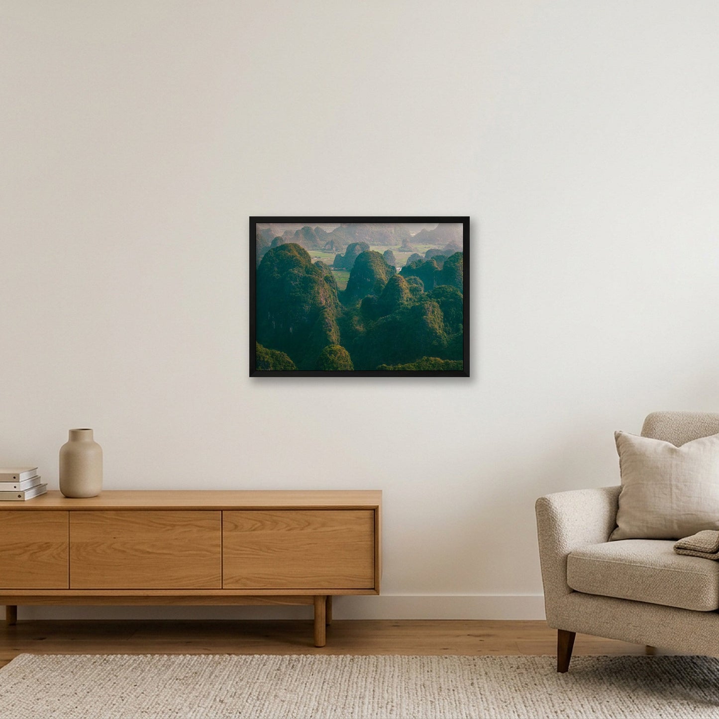 Stone Waves — 59×42cm, 23×17" Black Frame