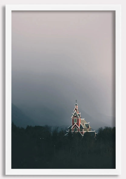 Nordic Church at Dusk