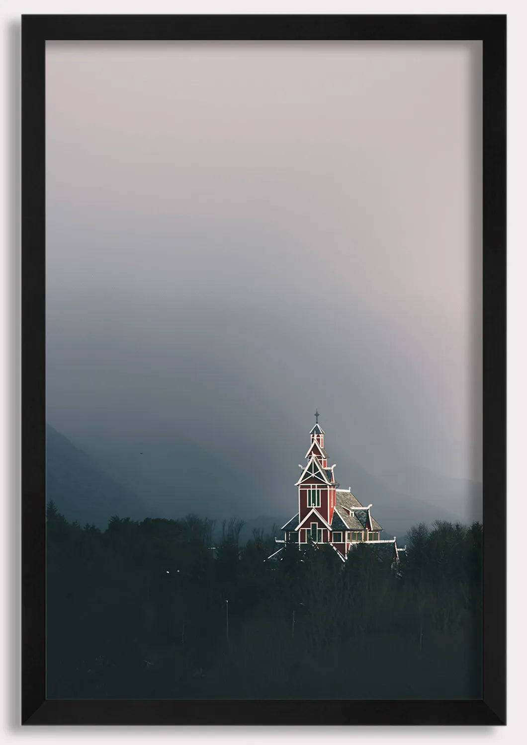 Nordic Church at Dusk