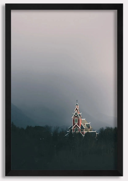 Nordic Church at Dusk