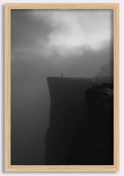 Solitude on Preikestolen Norway's Iconic Cliff