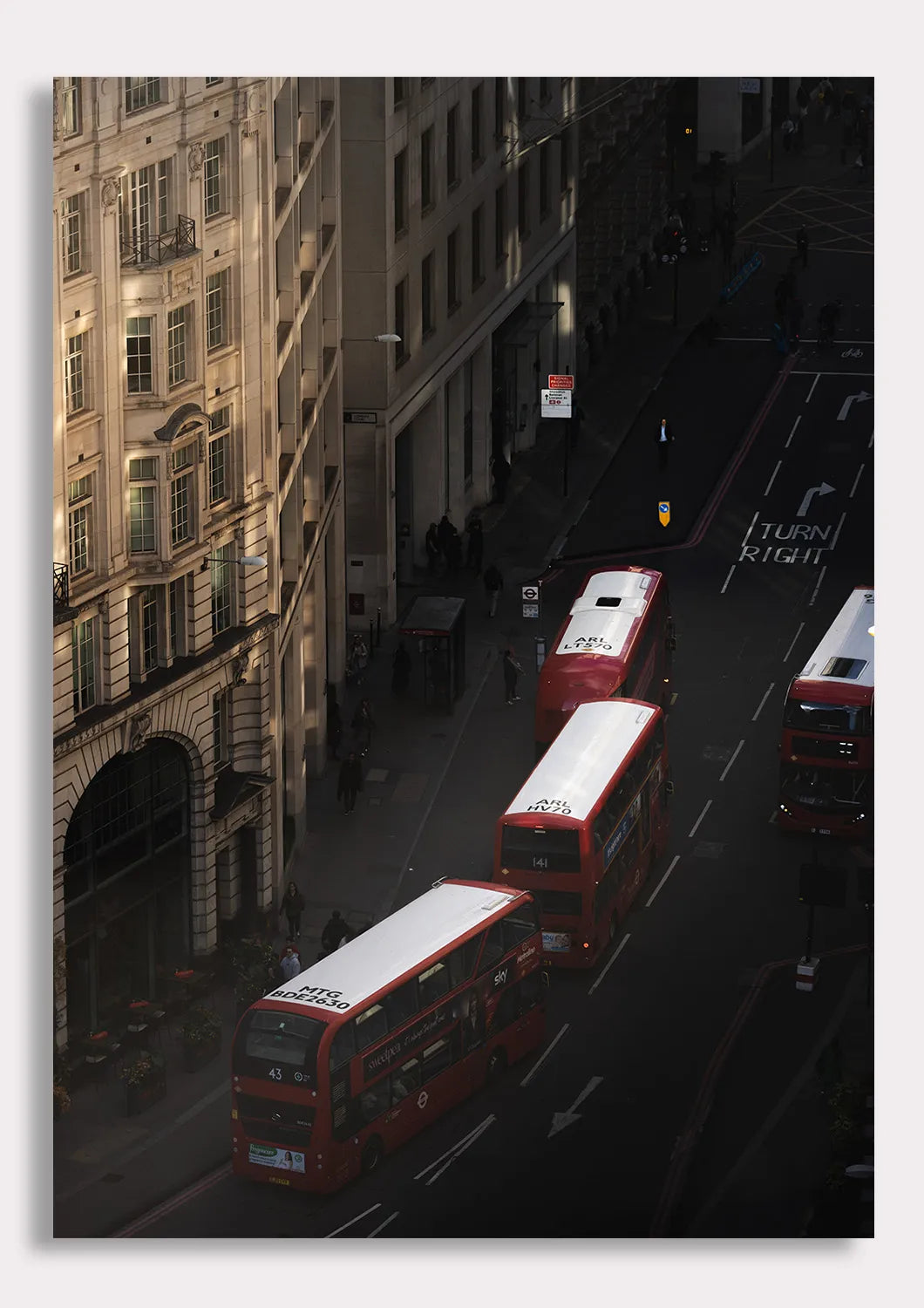 London’s Double-Deckers from Above