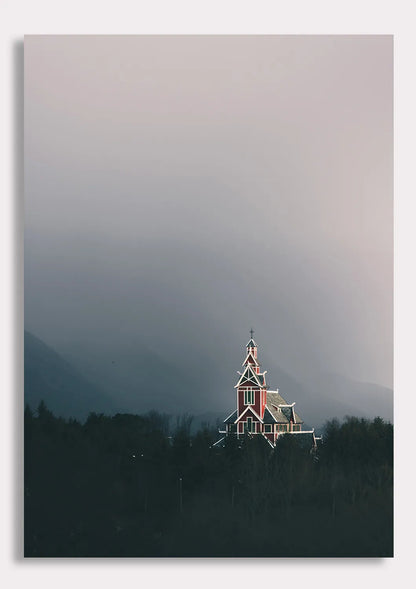 Nordic Church at Dusk