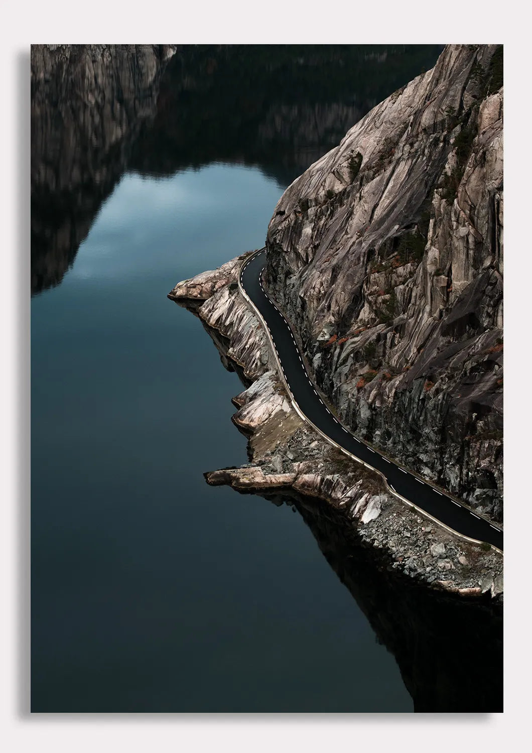 Surreal Path Beneath the Majestic Rock