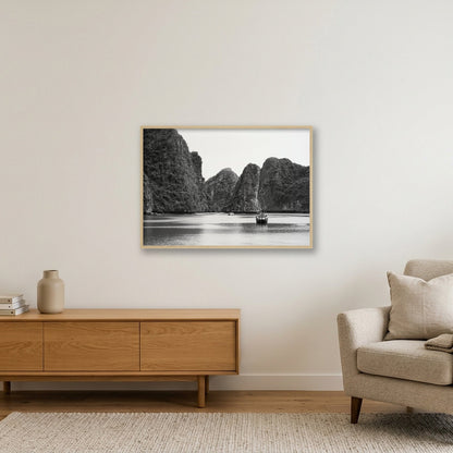 Lan Ha Silence — 84×59cm, 33×23" Oak Frame