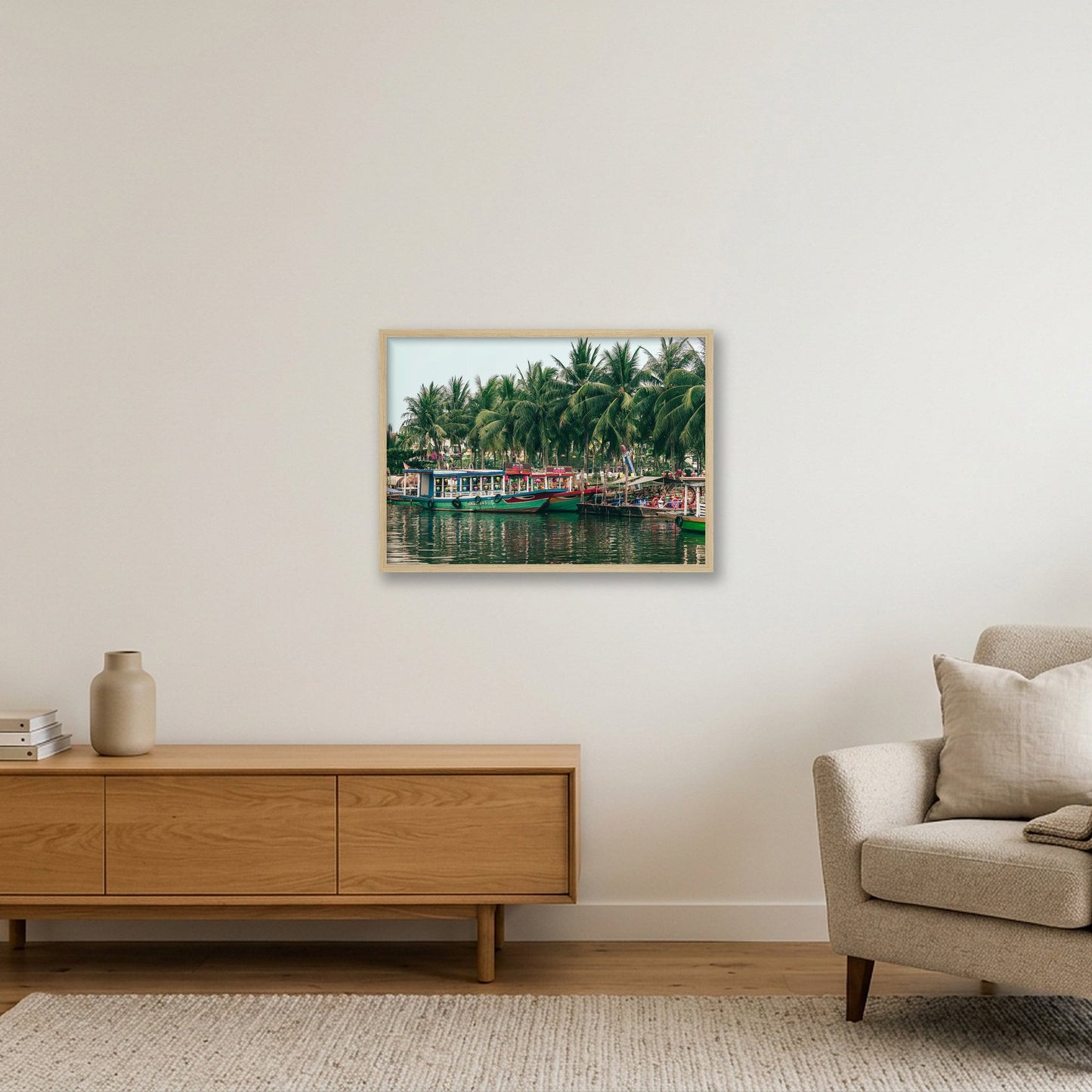 Colours of Hội An — 59×42cm, 23×17" Oak Frame