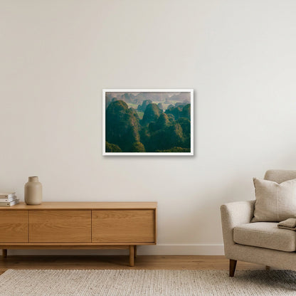 Stone Waves — 59×42cm, 23×17" White Frame