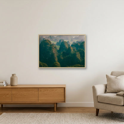 Stone Waves — 84×59cm, 33×23" Oak Frame