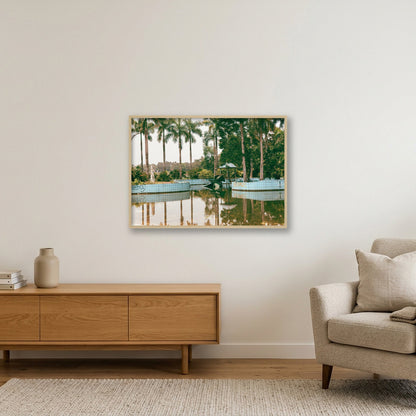 Echoes of Hồ Thuỷ Tiên — 84×59cm, 33×23" Oak Frame