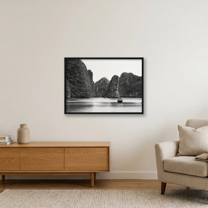 Lan Ha Silence — 84×59cm, 33×23" Black Frame