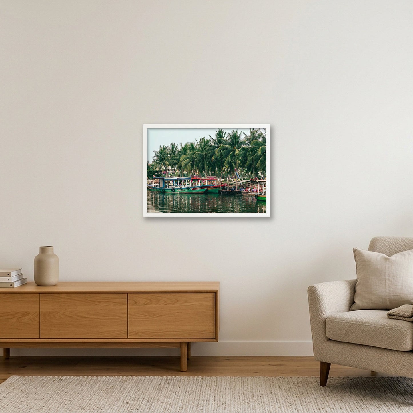 Colours of Hội An — 59×42cm, 23×17" White Frame