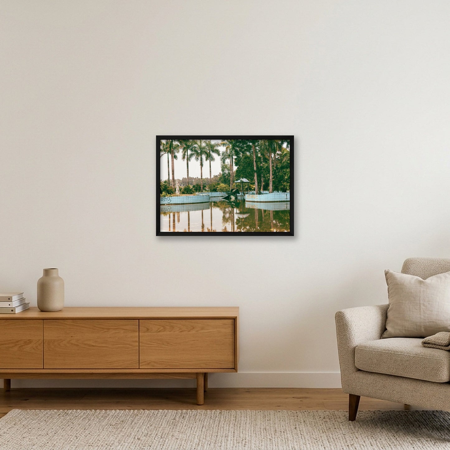 Echoes of Hồ Thuỷ Tiên — 59×42cm, 23×17" Black Frame