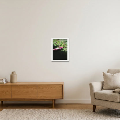 Lotus Drift — A4 (21×30cm, 8×12") White Frame